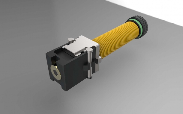 New projects from Tecnostudio Engineering Another CAD of the 'BulldogET': the yellow surface wrapped around the barrel is the recoil spring