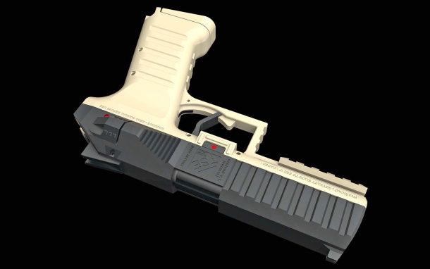 New projects from Tecnostudio Engineering Tecnostudio Engineering's new hammer-fired pistol project has been christened the 'Symmetrical'