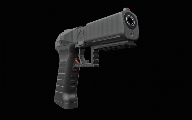 New projects from Tecnostudio Engineering Among the features of the 'Symmetrical' pistol design is a SA/DA trigger with a slide-mounted decocker and manual safety