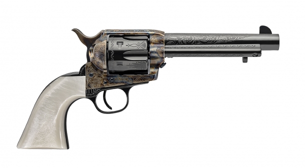 Revolver Uberti 1873 "Dalton" e fucile 1885 Courteney Stalking Il nuovo revolver Uberti 1873 "Dalton" fa parte della popolare serie di repliche "Outlaws & Lawmen"
