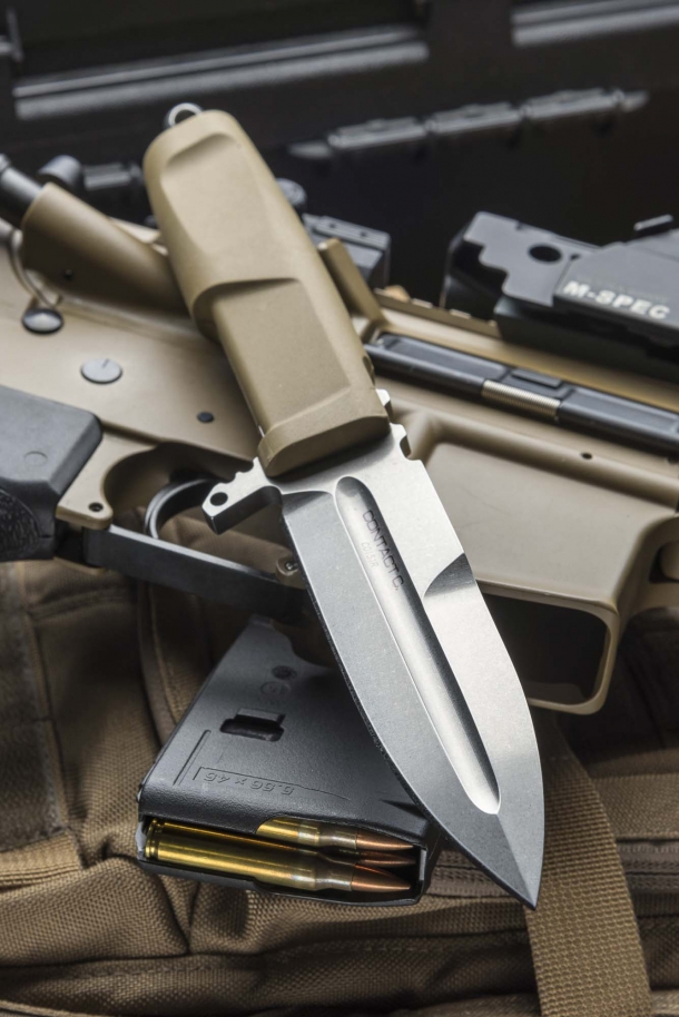 Extrema Ratio Contact C tactical knife The Extrema Ratio Contact C knife, Desert finish with Stone Washed blade
