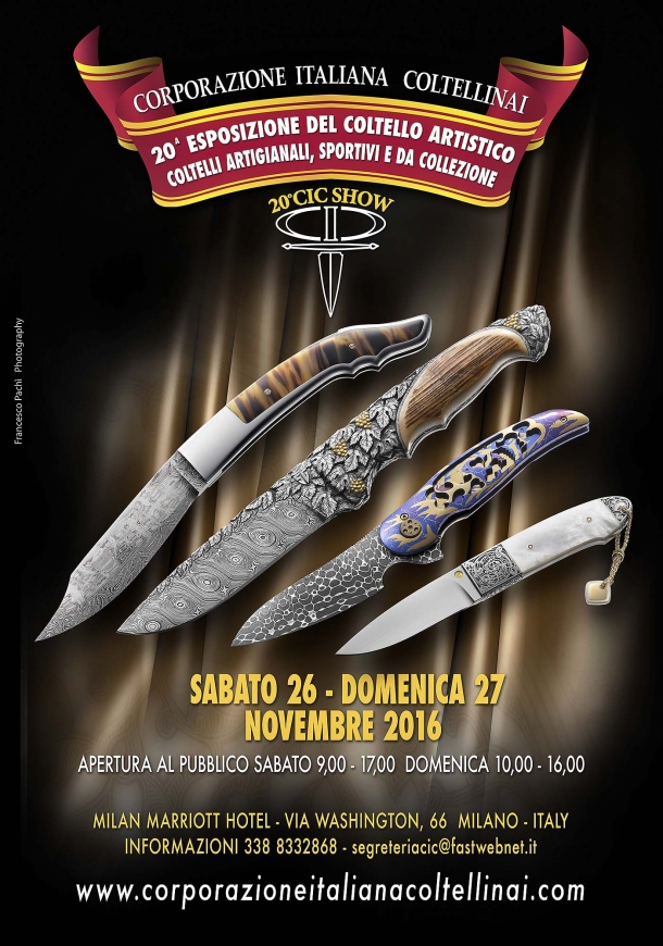 C.I.C. Show 2016: i primi vent'anni La locandina del ventenale del C.I.C. Show, che si terrà a Milano il 26-26 novembre 2016