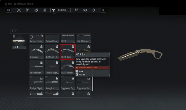 Tom Clancy's Ghost Recon Breakpoint adotta i coltelli Extrema Ratio Extrema Ratio NK3 K