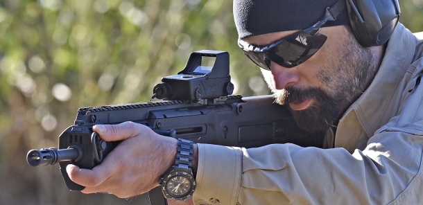 The Tru-Dot RDS mounted on a IWI Tavor X95