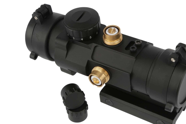 Primary Arms SLx PAC2.5x Compact Le torrette di regolazione del reticolo