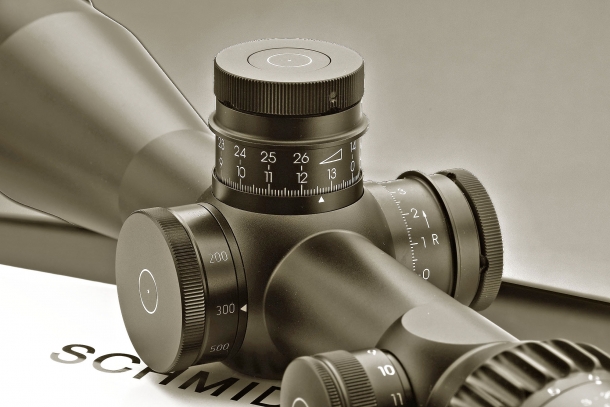 The turrets of the Schmidt & Bender PM II 3-20x50