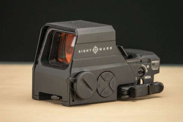 A burned Sightmark Ultra Shot M-Spec reflex sight: nearly indestructible! A burned Sightmark Ultra Shot M-Spec reflex sight: nearly indestructible!