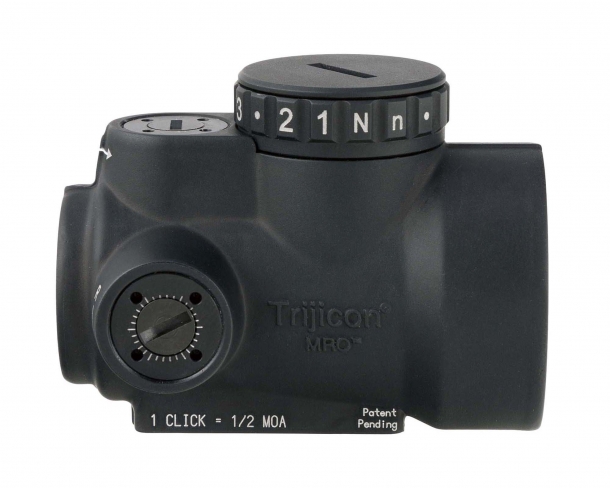 Trijicon MRO: a true miniature rifle optic The trijicon MRO is powered by a single CR2032 commercial lithium battery