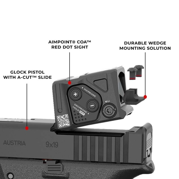 Aimpoint COA: il nuovo punto rosso dedicato Glock Aimpoint COA: il nuovo punto rosso dedicato Glock