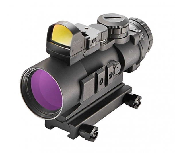 Ottica Burris AR-536 5x36mm Sul rail superiore del Burris AR-536 possiamo montare ad esempio anche un Burris Fast Fire 3