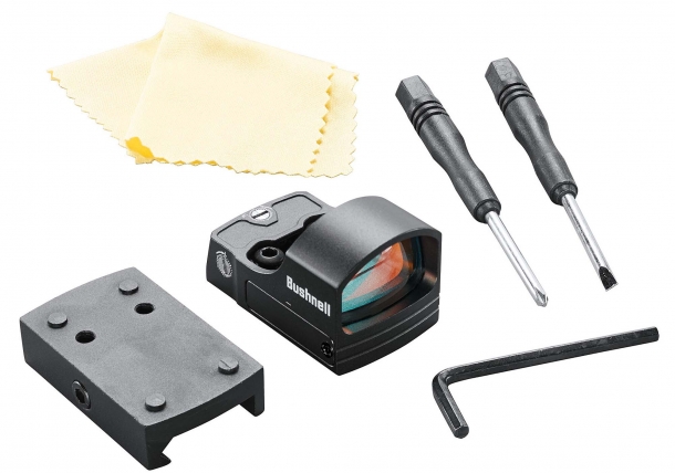 Bushnell RXS-100 e RXS-250, nuove ottiche a punto rosso multiruolo La dotazione completa del micro-red dot Bushnell RXS-100