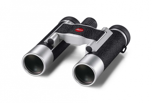 Leica Ultravid 8x20 and 10x25 binoculars The Leica Ultravid 8x20 binocular, with silver housing