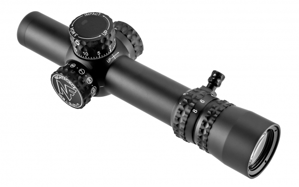 Nuova linea di ottiche Nightforce NX8 e il nuovo ATACR 1-8x24 F1 Il Nightforce NX8 è adeguato all'impiego sportivo nella disciplina del 3-Gun così come in numerose altre specialità e in ambito professionale