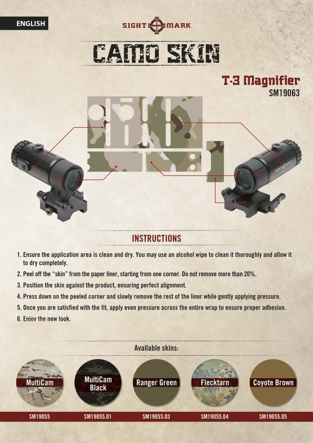 Sightmark Camo Skins: protection and style for optics Sightmark Camo Skins: protection and style for optics