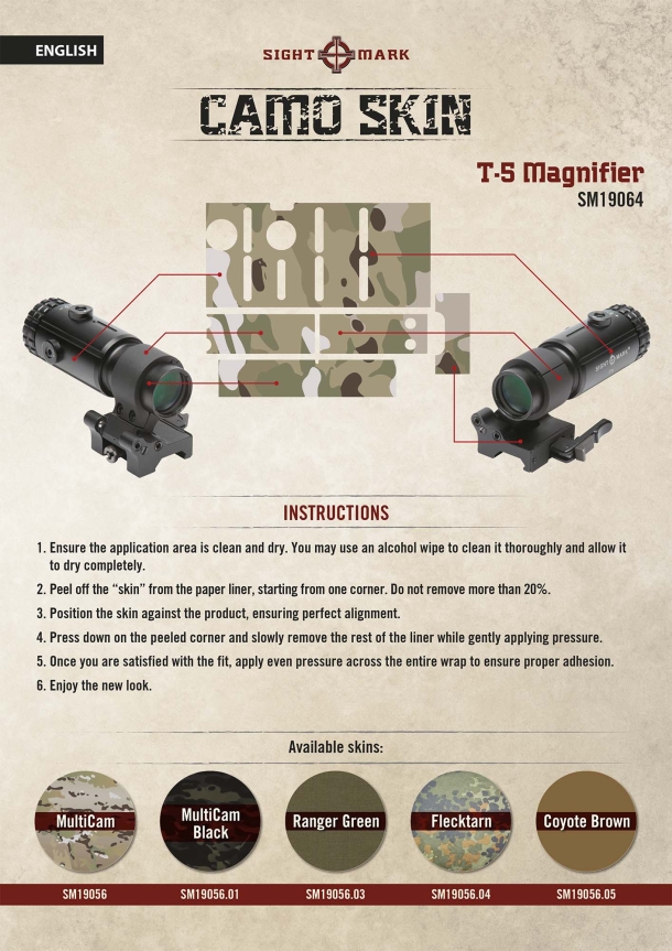 Sightmark Camo Skins: protection and style for optics Sightmark Camo Skins: protection and style for optics