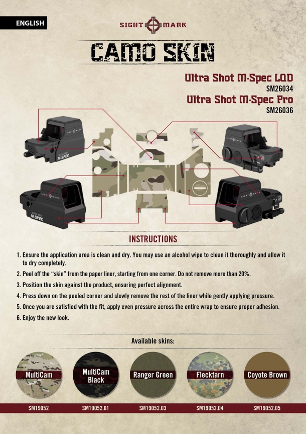Sightmark Camo Skins: protection and style for optics Sightmark Camo Skins: protection and style for optics