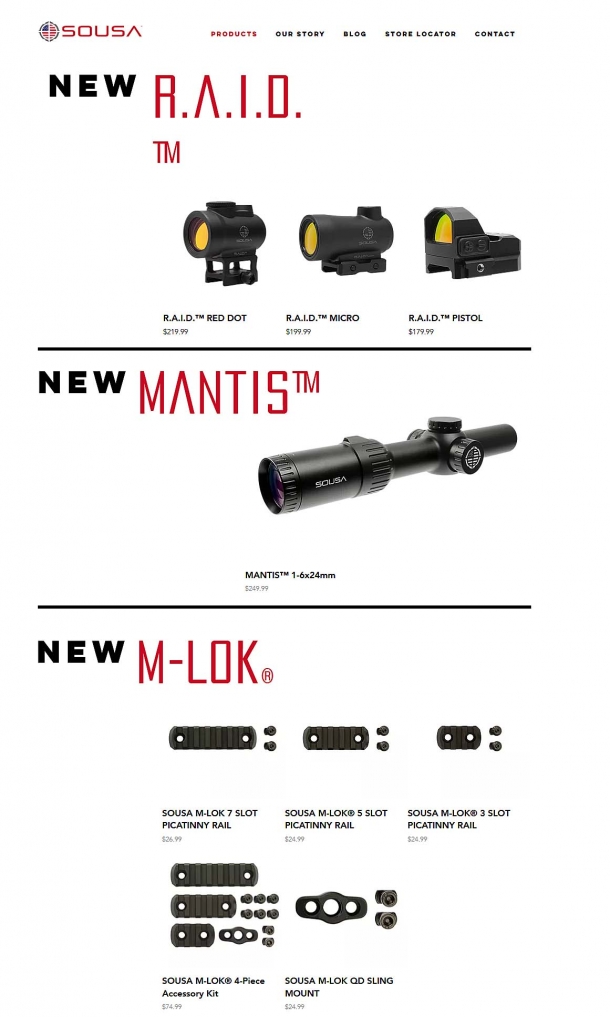 SOUSA Optics, distributed in Europe by Ferkinghoff International SOUSA Optics, distributed in Europe by Ferkinghoff International