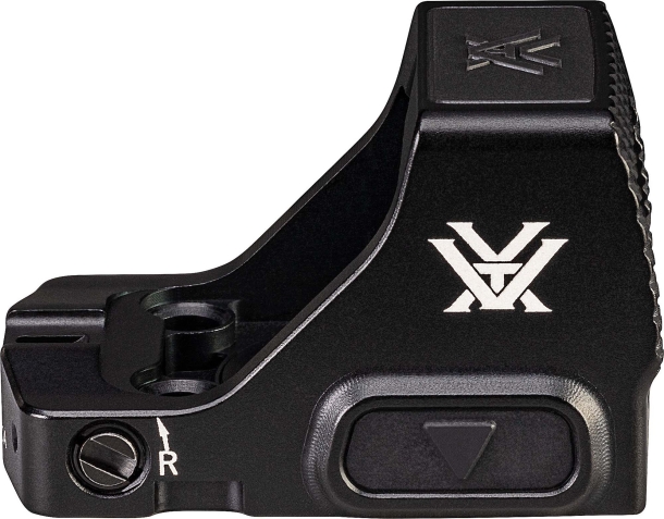 Vortex Defender CCW: il red dot per pistole da difesa Ottica Vortex Defender-CCW – lato destro