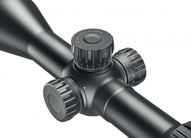 Nuovi ZEISS CONQUEST V6 “Target Turret” Dettaglio della nuova torretta balistica, con regolazioni su 1/4 di MOA