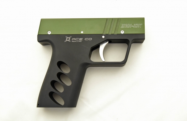 The AceCo. Micro-Shot OC dispenser, seen from the right side