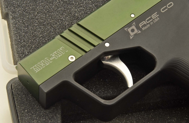 The Micro-Shot personal defense OC spray dispenser is machined out of aluminum