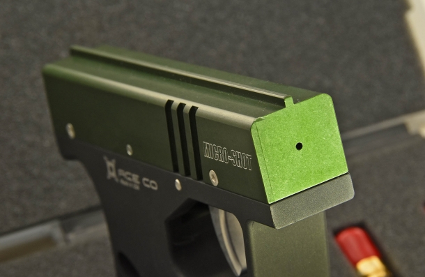 The business end of the Micro-Shot pepper spray pistol