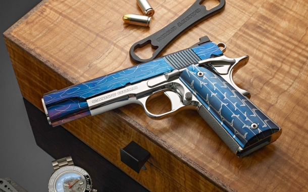 Cabot Guns One of a Kind pistols: Aphrodite and Leviathan Cabot Guns "One of A Kind" Aphrodite