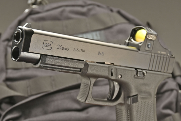 Glock 34 Gen 5 MOS con un Meopta MeoRed 30 1x da 3 MOA