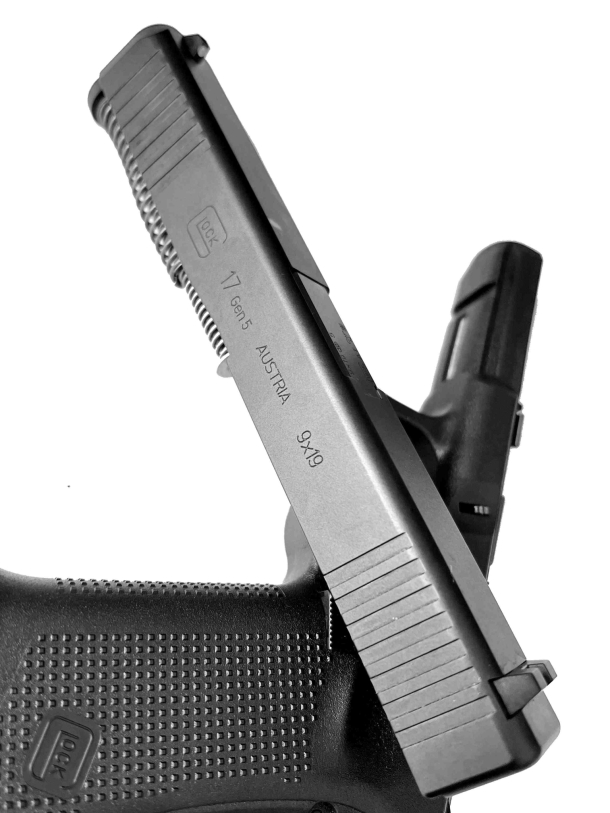 Glock 17 gen 5 in calibro 9mmX19 sul carrello della pistola è riportato il calibro. Quanti resisteranno alla tentazione di non sostituire la loro arma che impiega il surrogato calibro 9mmx21