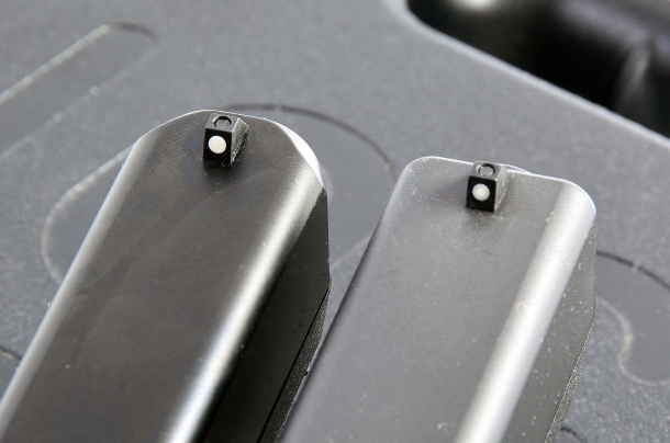 Glock G19 Gen5 calibro 9mm Restano invariati i mirini standard installati sulle Glock, muniti di riferimento "dot"