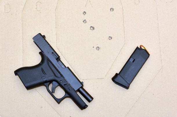La piccola Glock G43 Slimline Tiro rapido a 7 metri