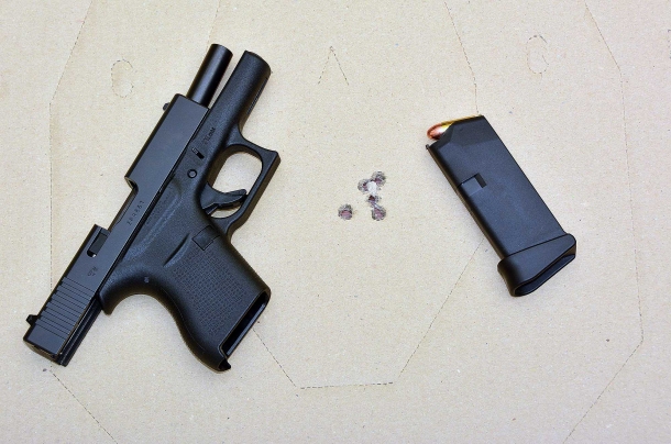 La piccola Glock G43 Slimline Tiro mirato a 7 metri