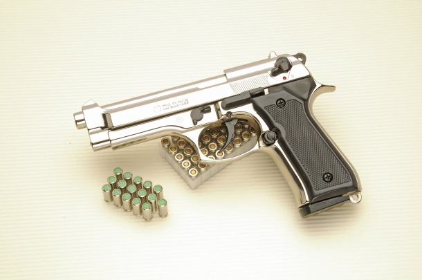 Kimar 92 Auto, a blank firing pistol in 8mm NIK caliber