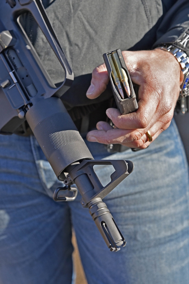 La corta canna del K23B Stubby non declina al meglio le caratteristiche balistiche del calibro .223 Remington
