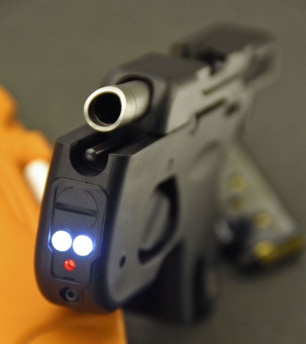 Taurus 180 Curve pocket pistol The Taurus 180 Curve features a Viridian laser designator and a double 25-Lumens led light