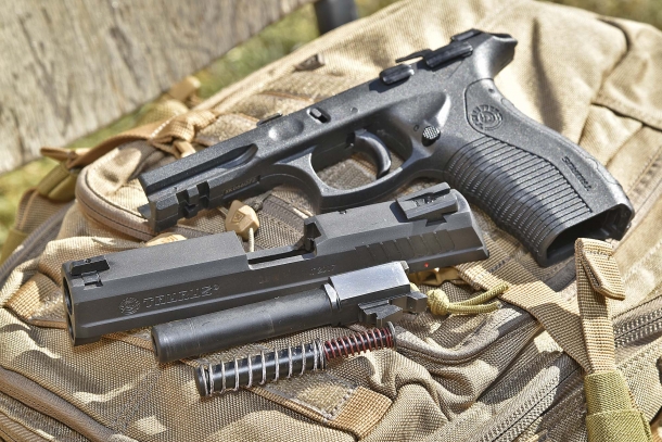 La pistola in smontaggio da campo