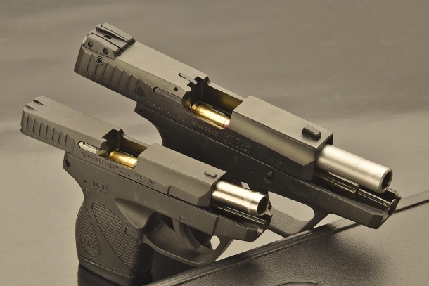 Dimensioni e calibri differenti: .380 Auto per la piccola Taurus PT738, 9x21mm per la Taurus PT709
