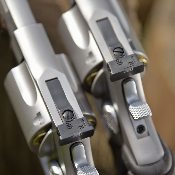 Taurus Tracker National Match .44 Magnum revolver The rear sight is adjustable in elevation and windage