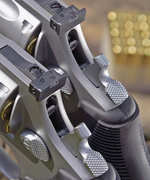 A traditional transfer bar dubs as an automatic firing pin safety