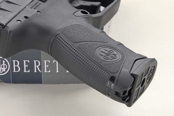 The grip is checkered with multiple slip-proof surfaces