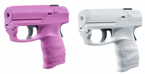 Walther PDP: the OC pepper spray pistol from Umarex The PDP is available in black, pink, and white versions – the latter two being conceived to circumvent the laws that ban the carry of firearm-lookalike objects in some jurisdictions
