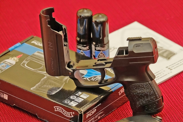 The Walther PDP open and ready for loading...