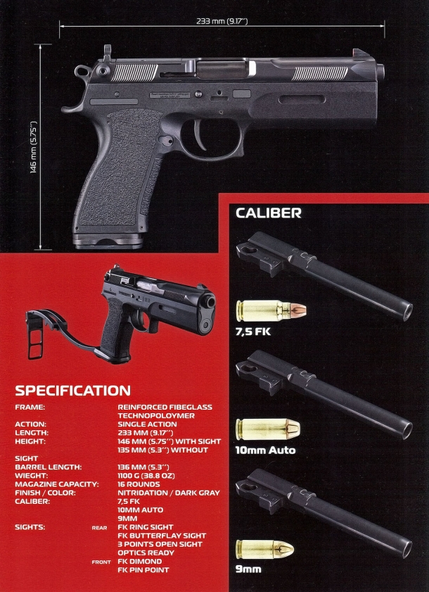 FK Brno PSD: the powerful multicaliber pistol