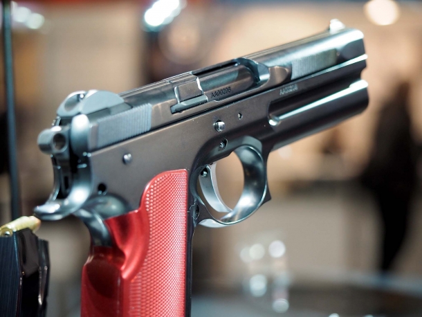 The FK Brno SS pistol is significantly shorter than the Combat Sport and Standard Field pistols