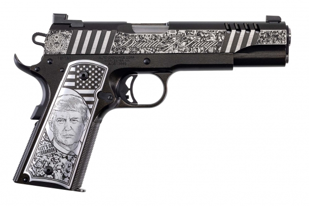 Pistola Auto-Ordnance Rally Cry 1911 calibro .45 ACP – lato destro 