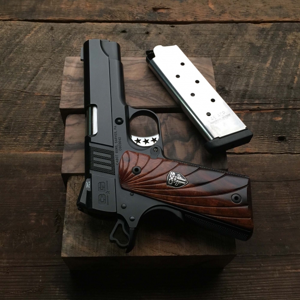 The Cabot Guns S103 Commander pistol is also available in a Black Nitride finish variant