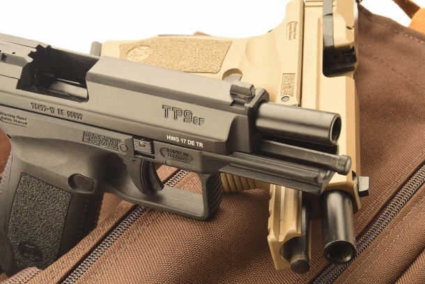 The Canik TP9 SF pistol is among the final runners in the new Danish Army pistol trial
