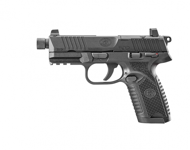 FN 502 .22 Long Rifle semi-automatic pistol – left side