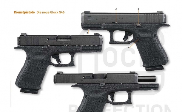 Glock 46: arriva un'austriaca rototraslante? Alcune immagini della nuova Glock 46, con canna rototraslante