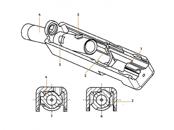Glock 46: arriva un'austriaca rototraslante? Lo schema tecnico della canna rototraslante della nuova Glock 46